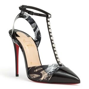 CHRISTIAN LOUBOUTIN Nosy Spikes 100 Nicograf pumps